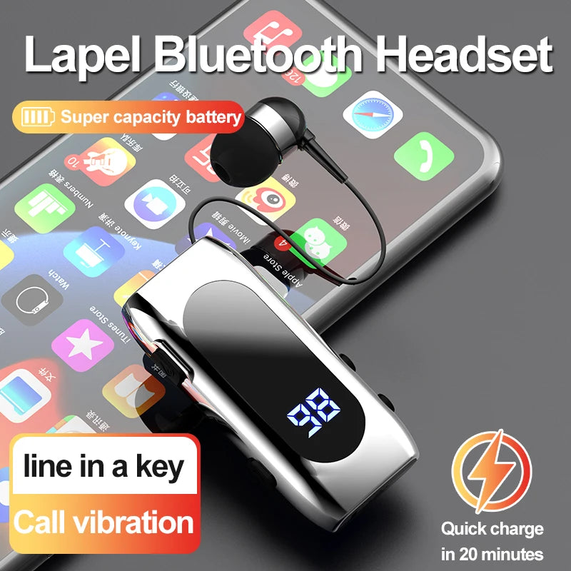 Aureillette Bluetooth à Clips K55 avec 20 Heures de Conversation
