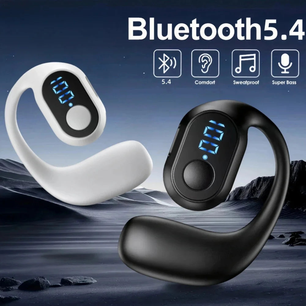 Écouteur Aureillette Bluetooth 5.4 avec affichage digital