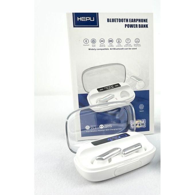 Écouteurs Bluetooth HEPU – Son Clair & Confort Absolu