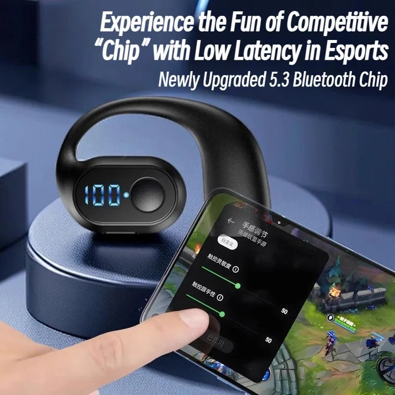 Écouteur Aureillette Bluetooth 5.4 avec affichage digital