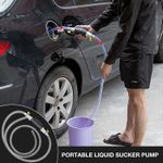 Pompe de transfert portable – détail du tuyau et raccords