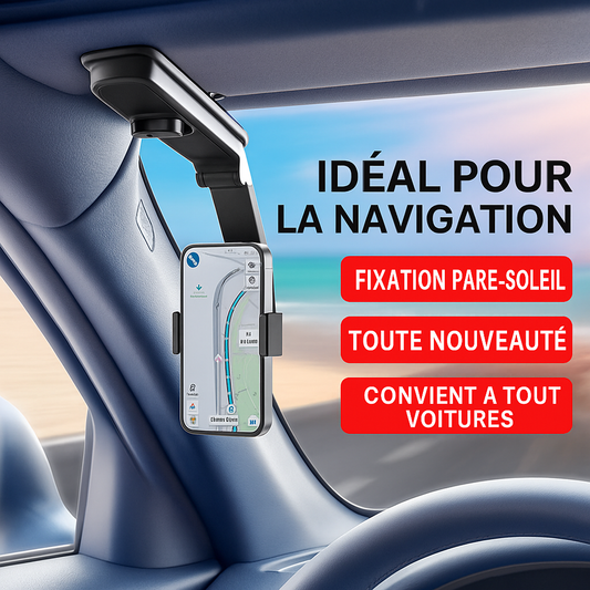 Support de Téléphone Mutifonction pour pare-soleil