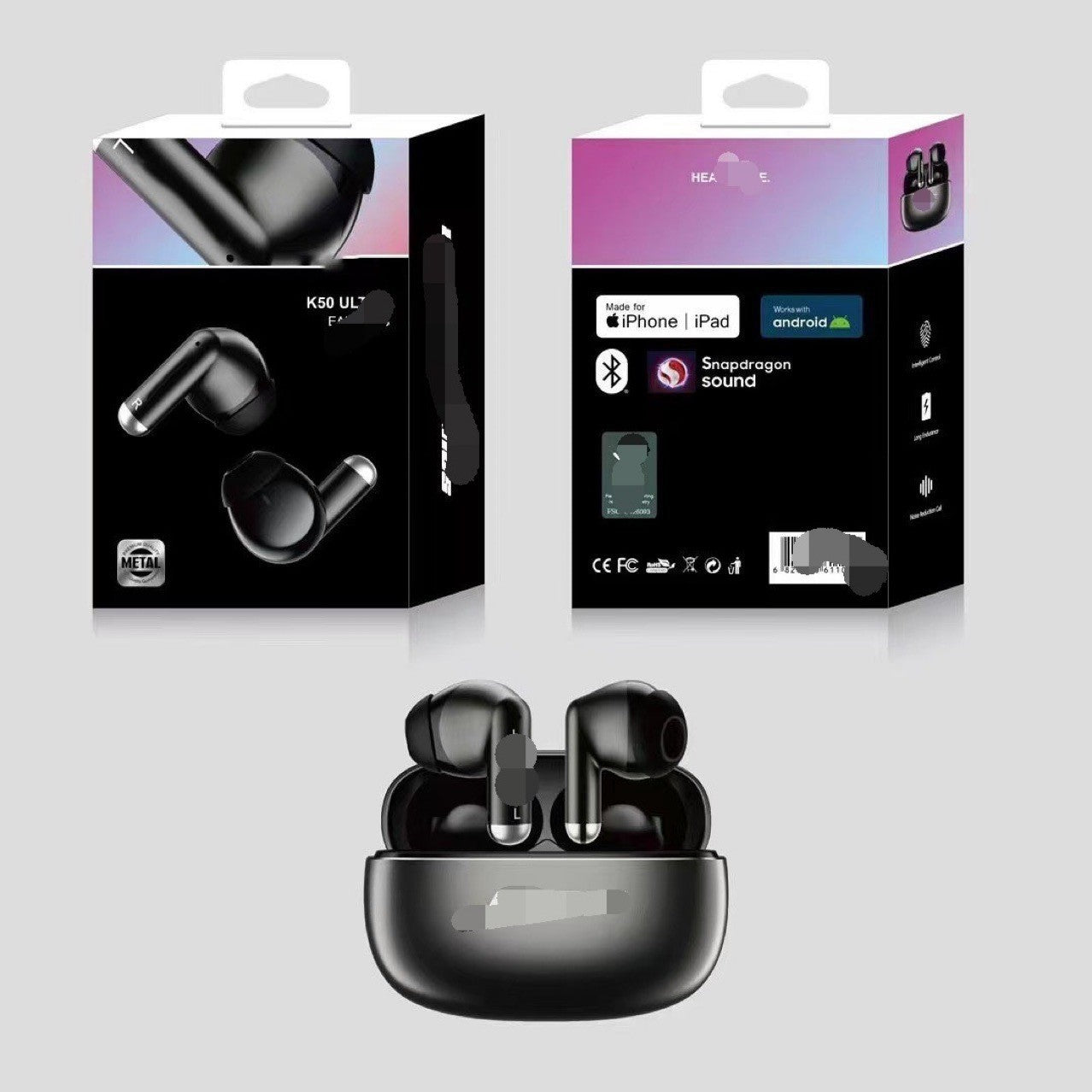 Écouteurs K50 Ultra – ANC, Bluetooth 5.3, IPX6 (Style QuietComfort)