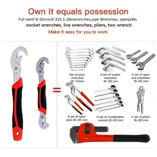 Clé Universelle Multifonctionnelle Inox 6mm-32mm