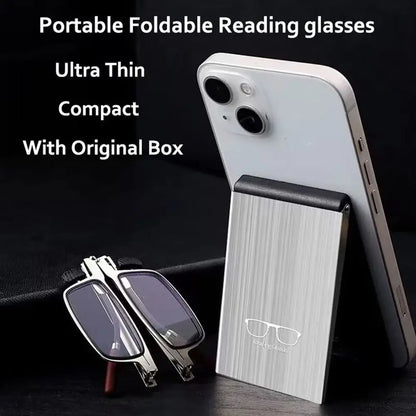 Lunettes de Lecture 2-en-1 Ultra-minces avec Support pour Téléphone Mobile