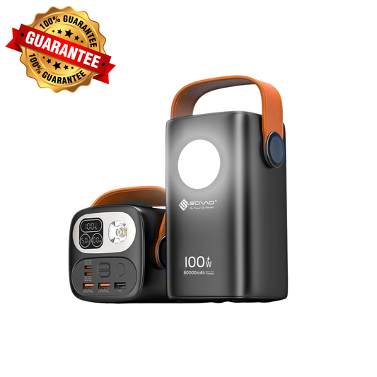 Batterie Externe 60000mAh avec Torche Intégrée