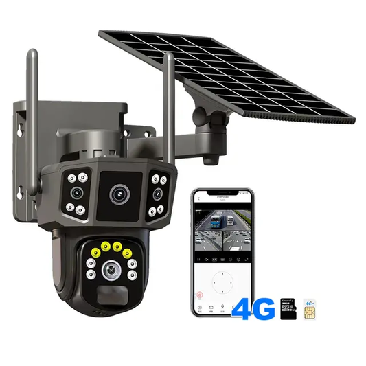 Caméra de Sécurité Solaire avec Détection de Mouvement